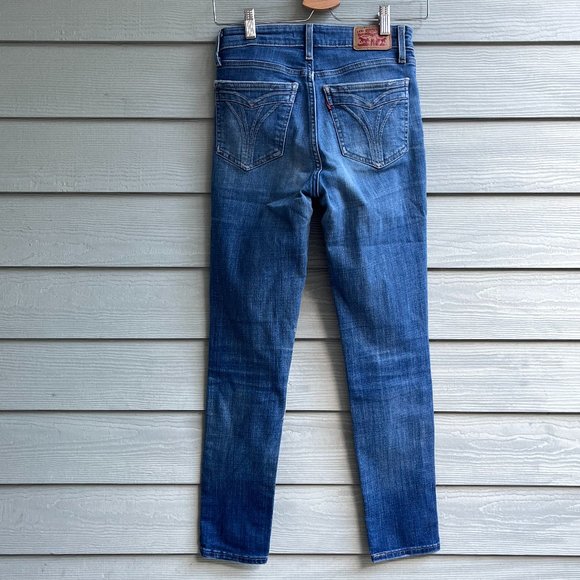 levi’s 721 ankle jeans high rise skinny distressed - Picture 2 of 6